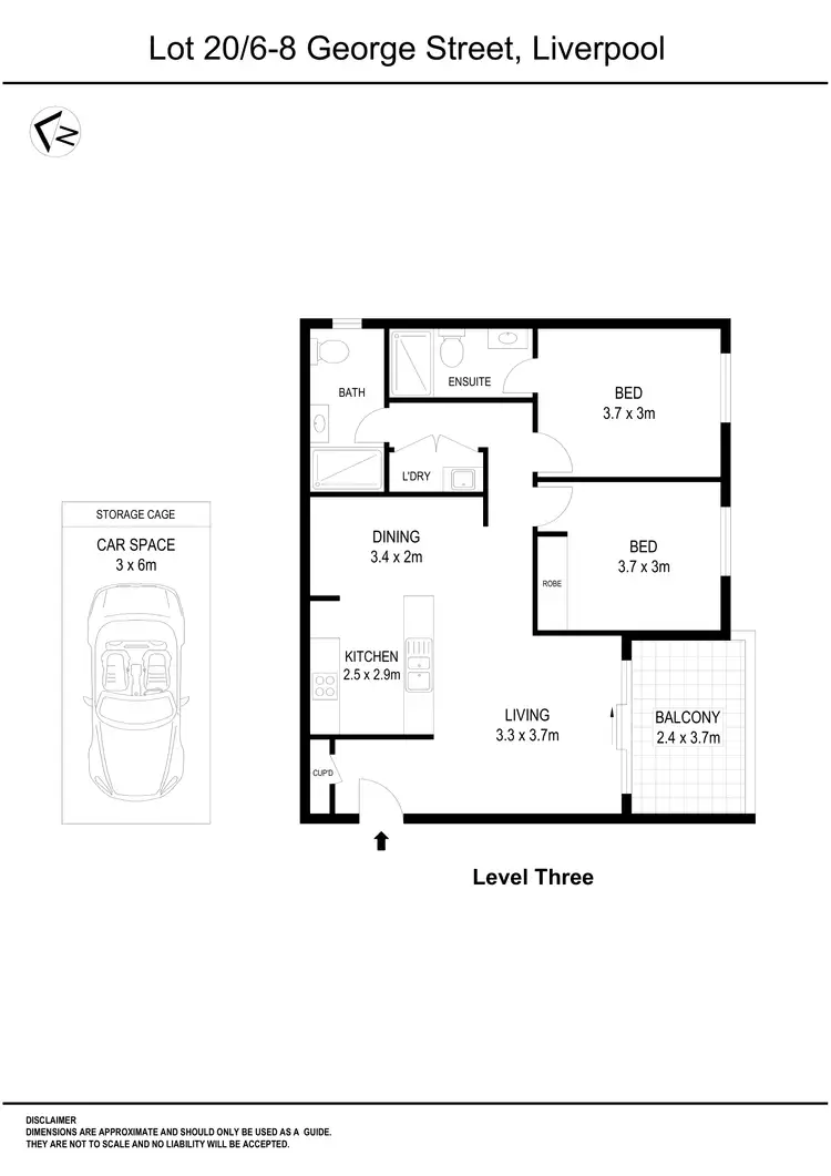 Floorplan of Homely apartment listing, Lot 20/6-8 George street, Warwick Farm NSW 2170