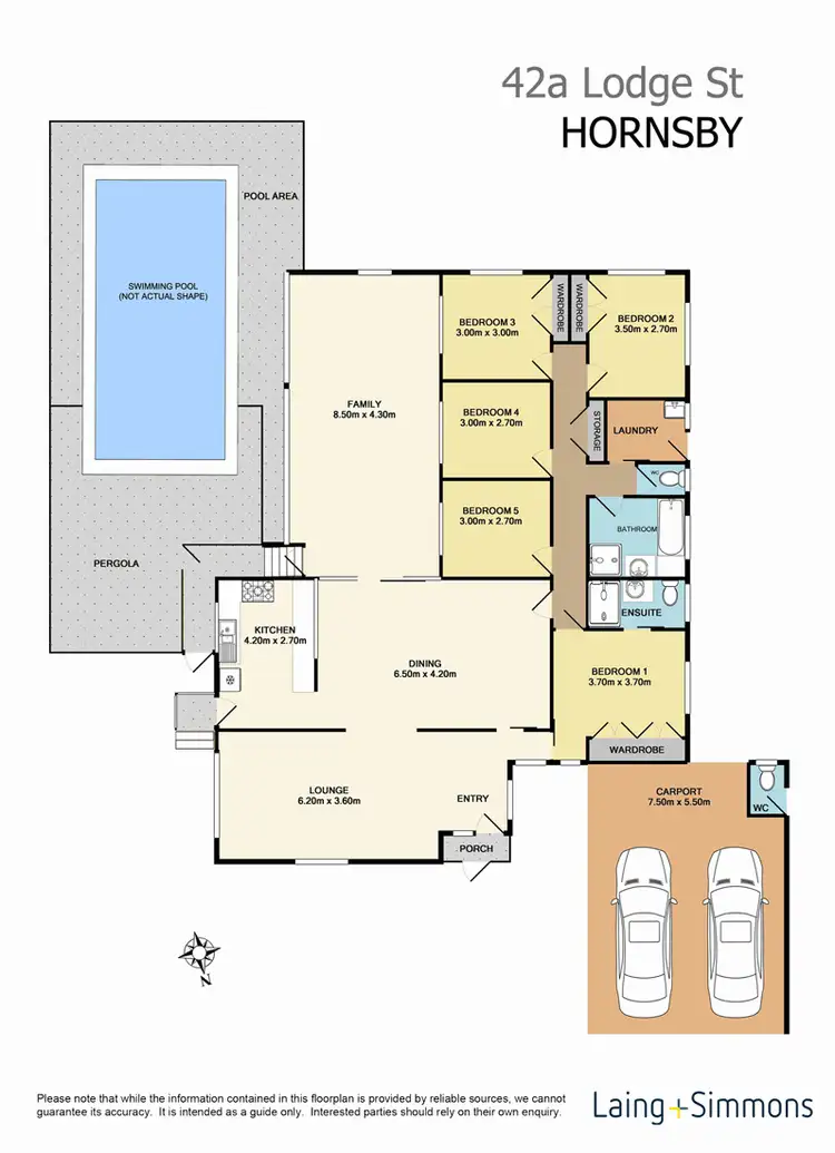 Floorplan of Homely house listing, 42A Lodge Street, Hornsby NSW 2077