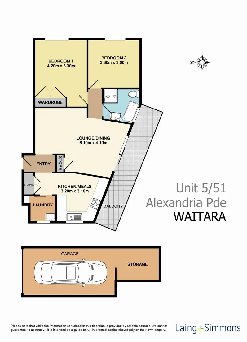 Floorplan of Homely unit listing, 5/51 Alexandria Parade, Waitara NSW 2077