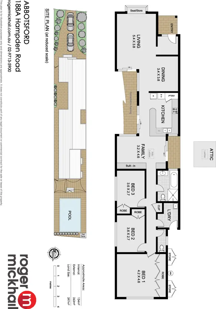 Floorplan of Homely house listing, 188A Hampden Road, Abbotsford NSW 2046