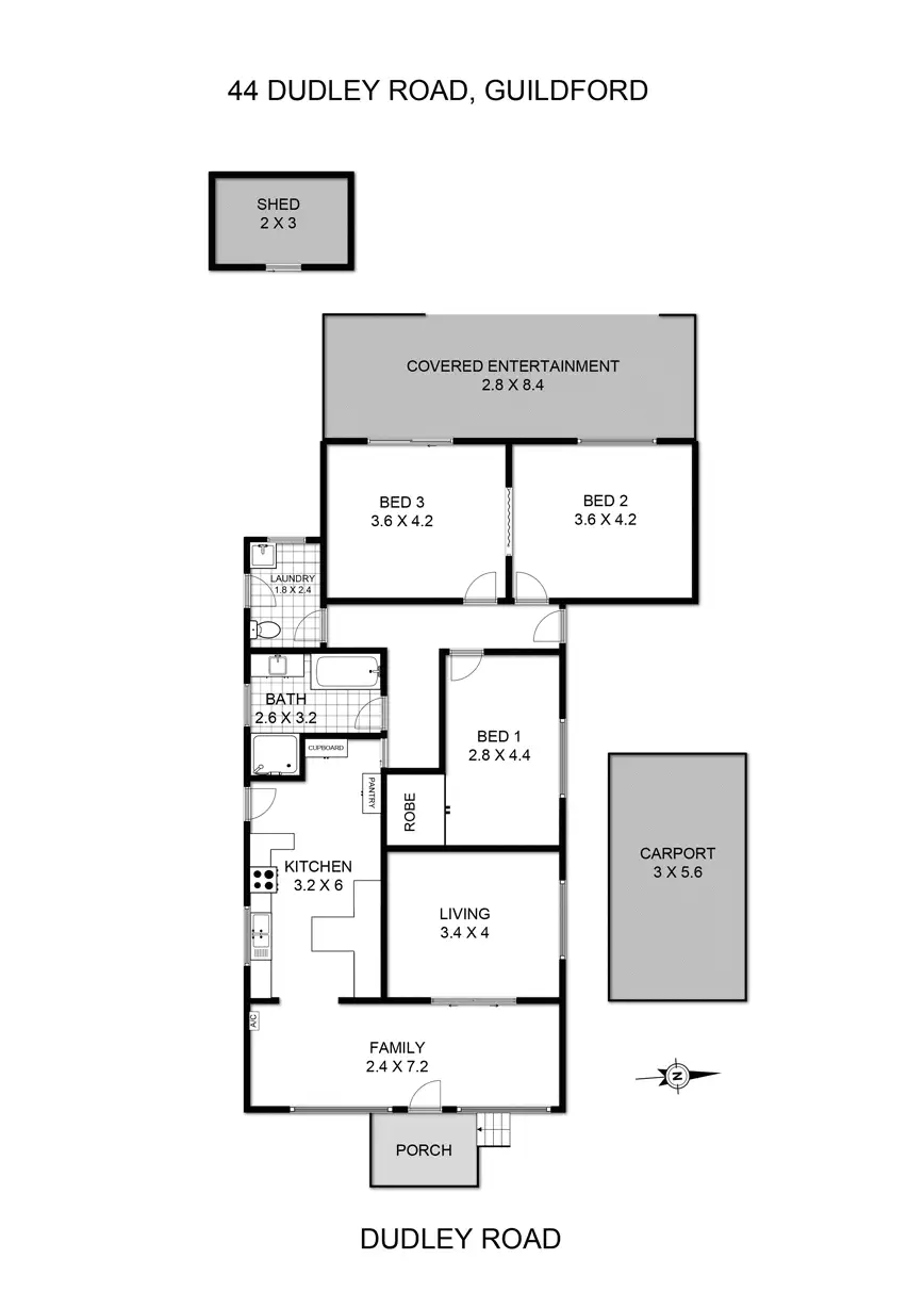 Floorplan of Homely house listing, 44 Dudley Road, Guildford NSW 2161