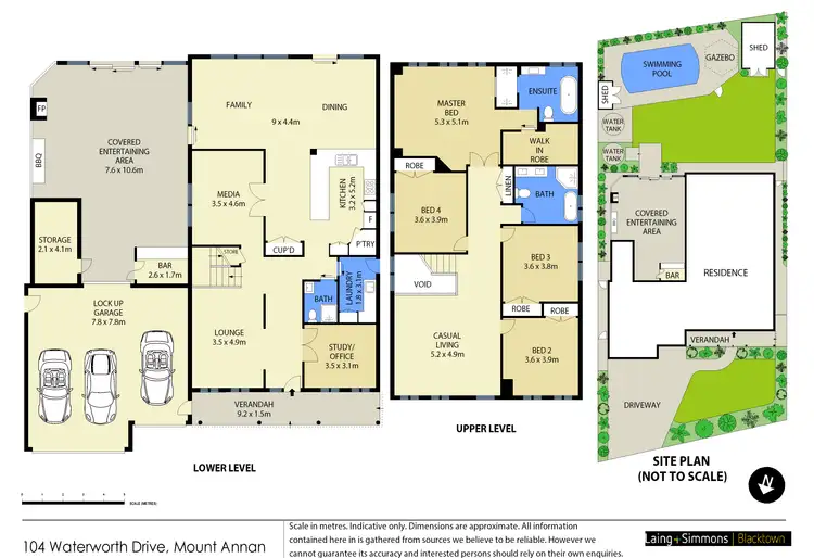 Floorplan of Homely house listing, 104 Waterworth Drive, Mount Annan NSW 2567