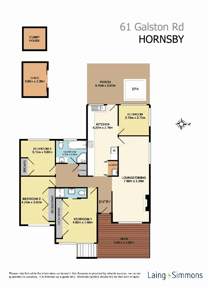 Floorplan of Homely house listing, 61 Galston Road, Hornsby NSW 2077