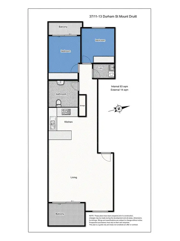 Floorplan of Homely unit listing, 37/11-13 Durham Street, Mount Druitt NSW 2770
