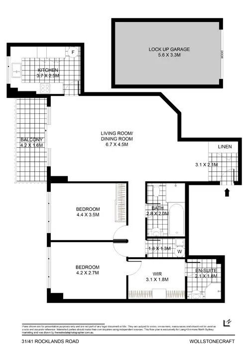 Floorplan of Homely apartment listing, 31/41 Rocklands Road, Wollstonecraft NSW 2065