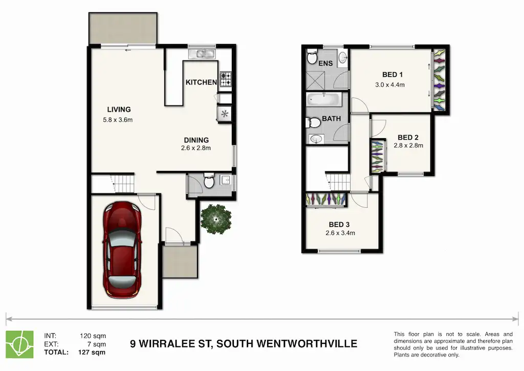 Floorplan of Homely semi-detached listing, 9 Wirralee Street, South Wentworthville NSW 2145