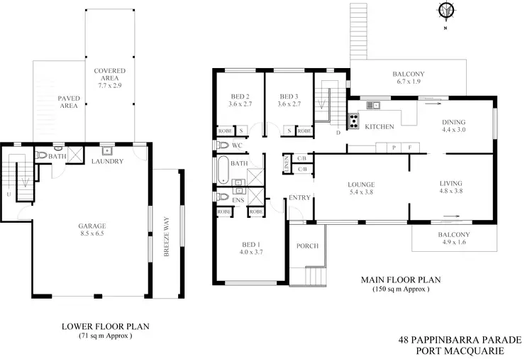 Floorplan of Homely house listing, 48 Pappinbarra Parade, Port Macquarie NSW 2444