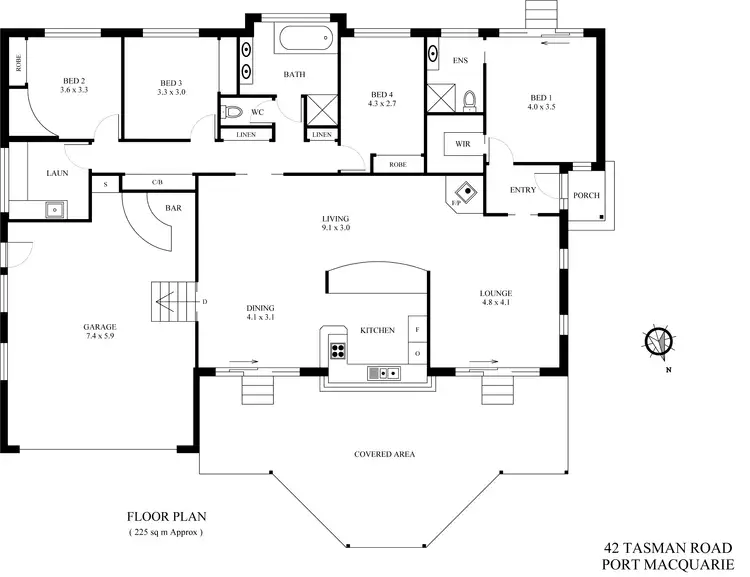 Floorplan of Homely house listing, 42 Tasman Road, Port Macquarie NSW 2444