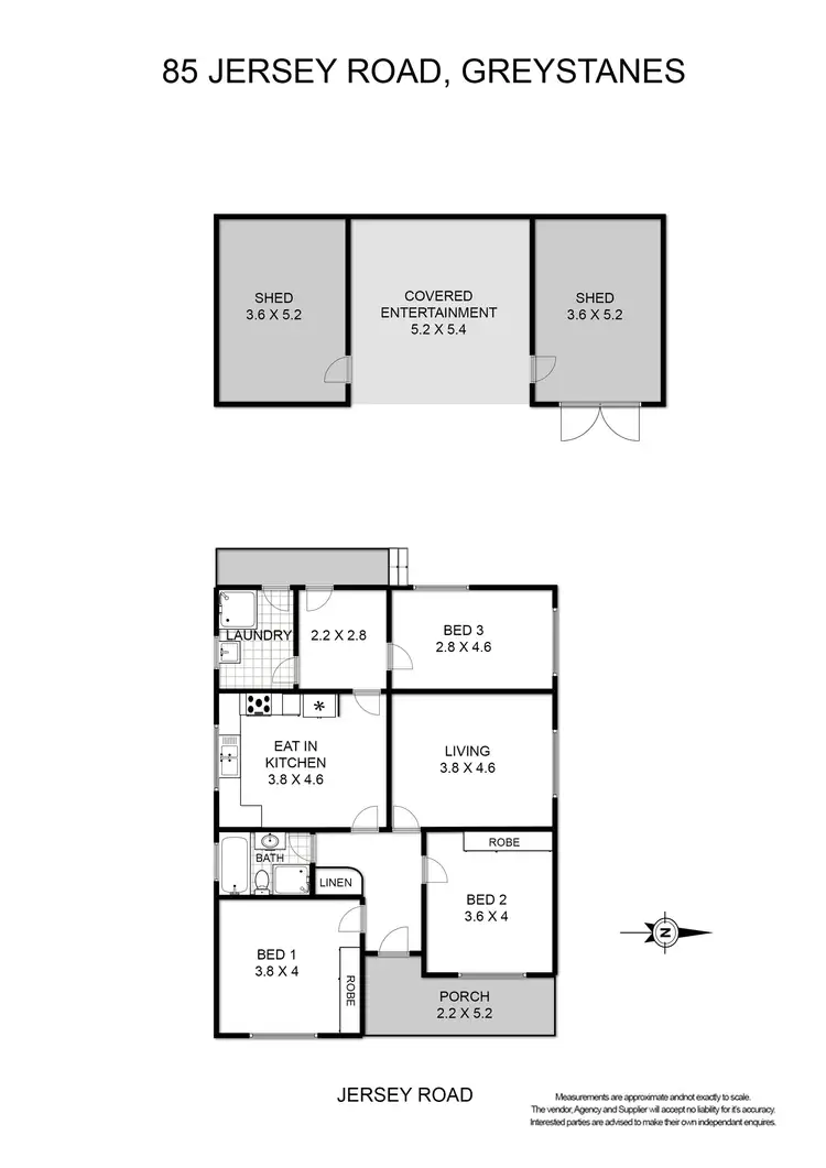 Floorplan of Homely house listing, 85 Jersey Road, Greystanes NSW 2145