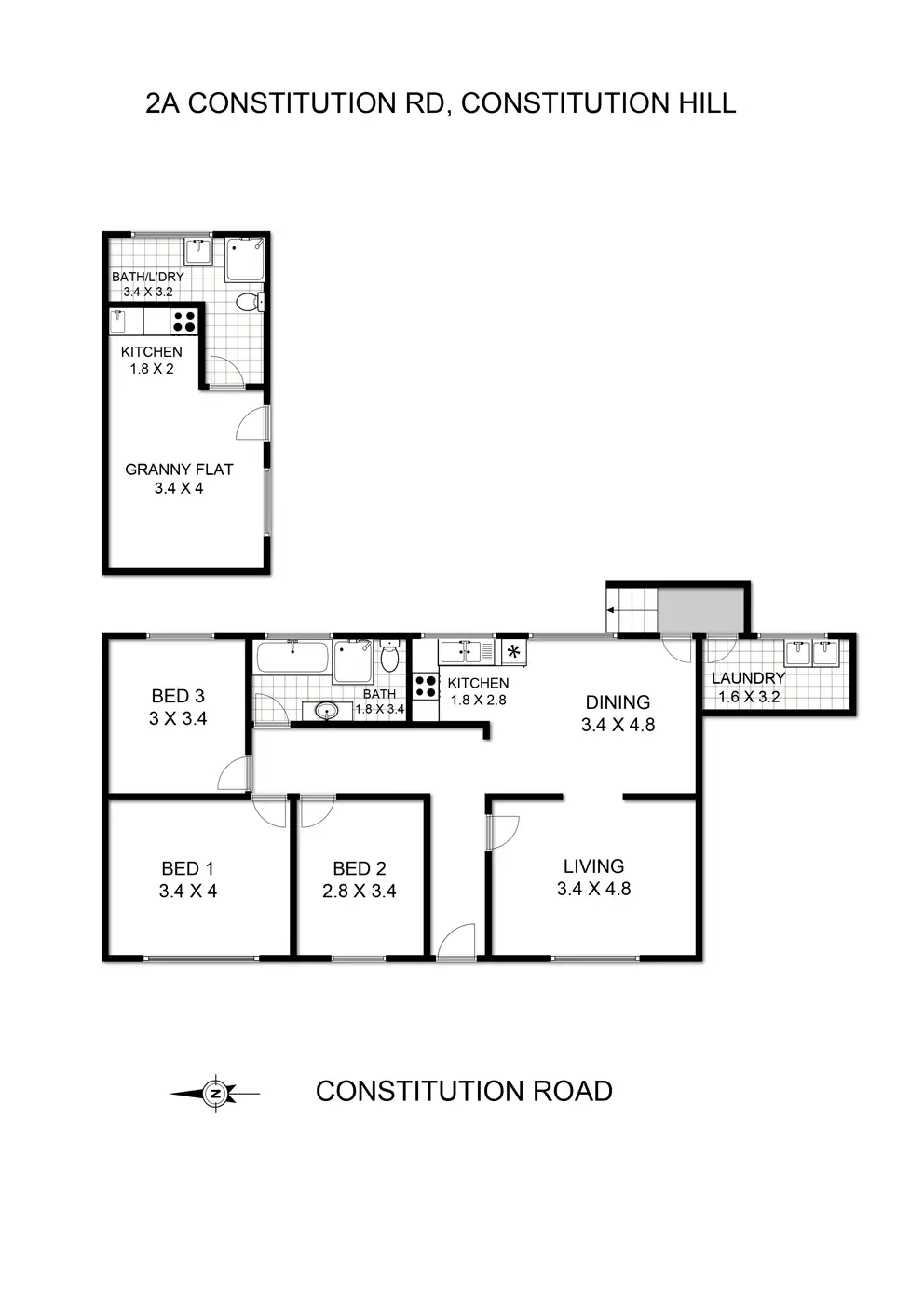 Floorplan of Homely house listing, 2A Constitution Road, Constitution Hill NSW 2145