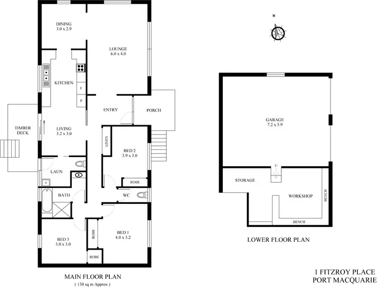 Floorplan of Homely house listing, 1 Fitzroy Place, Port Macquarie NSW 2444