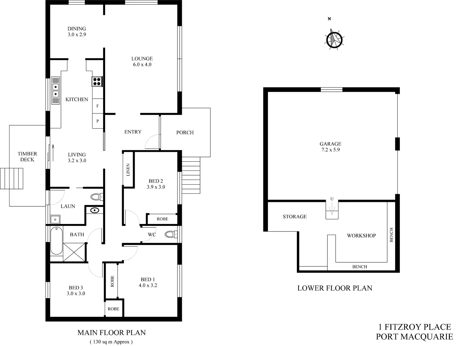 Floorplan of Homely house listing, 1 Fitzroy Place, Port Macquarie NSW 2444