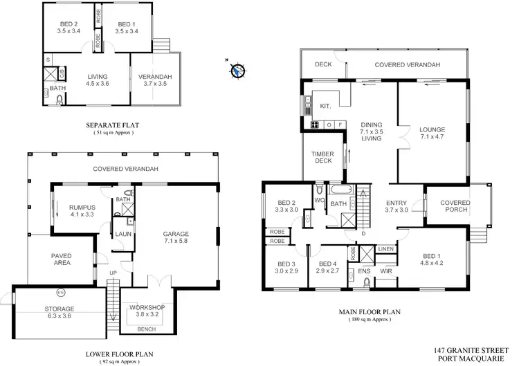 Floorplan of Homely house listing, 147 Granite Street, Port Macquarie NSW 2444