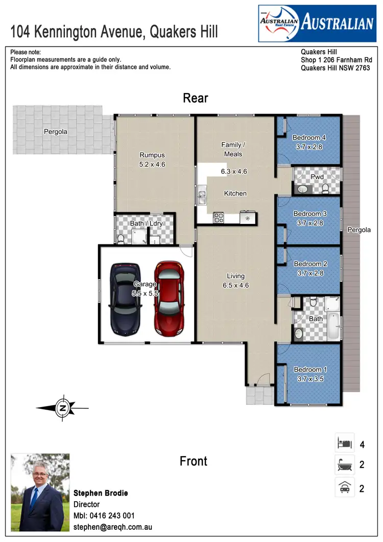 Floorplan of Homely house listing, 104 Kennington Avenue, Quakers Hill NSW 2763