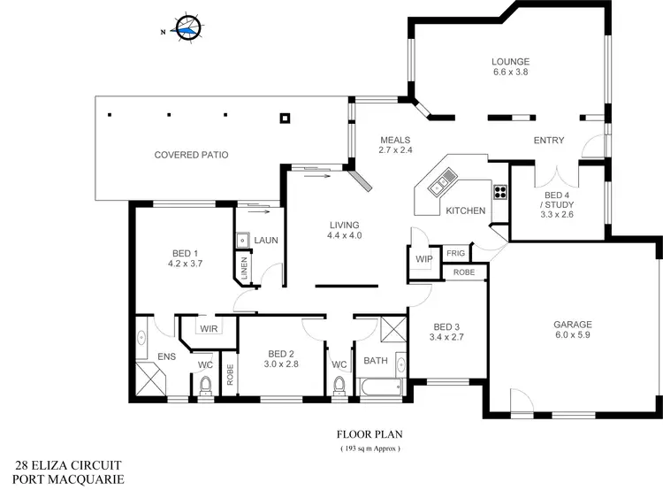 Floorplan of Homely house listing, 28 Eliza Circuit, Port Macquarie NSW 2444