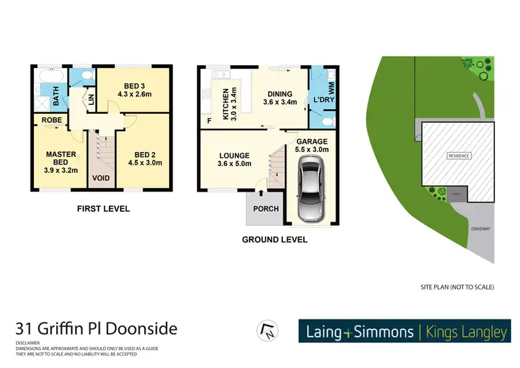 Floorplan of Homely semi-detached listing, 31 Griffin Place, Doonside NSW 2767