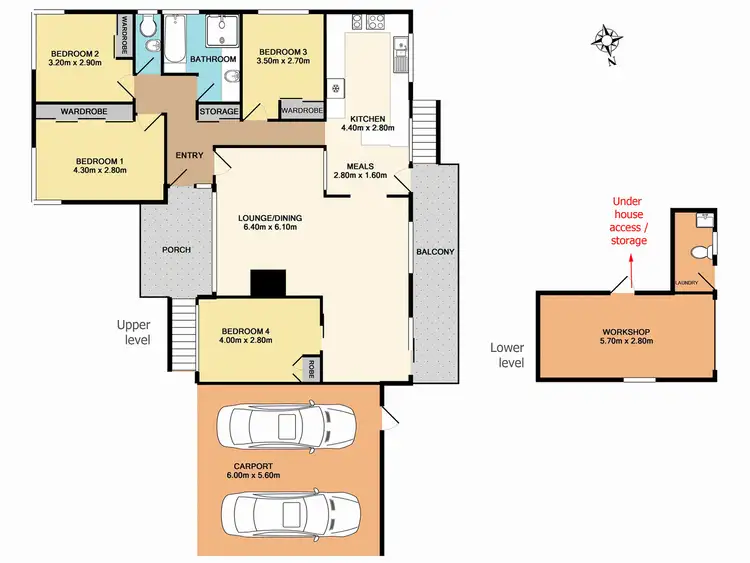 Floorplan of Homely house listing, 1 Meluca Crescent, Hornsby Heights NSW 2077