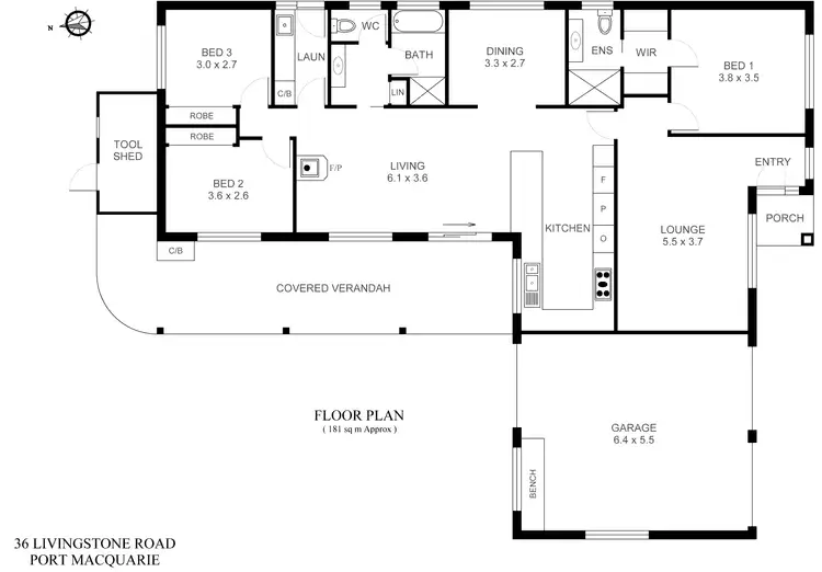 Floorplan of Homely house listing, 36 Livingstone Road, Port Macquarie NSW 2444
