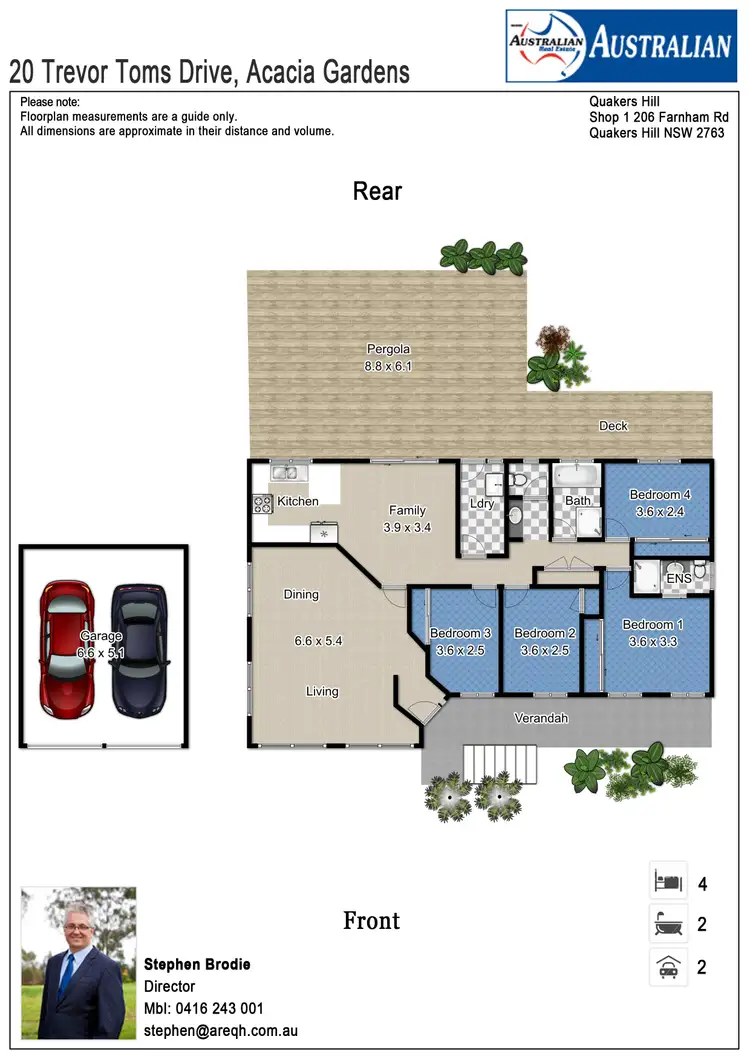 Floorplan of Homely house listing, 20 Trevor Toms Drive, Acacia Gardens NSW 2763