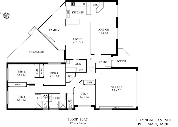 Floorplan of Homely house listing, 11 Lyndale Avenue, Port Macquarie NSW 2444