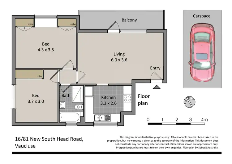 Floorplan of Homely unit listing, 16/81 New South Head Road, Vaucluse NSW 2030
