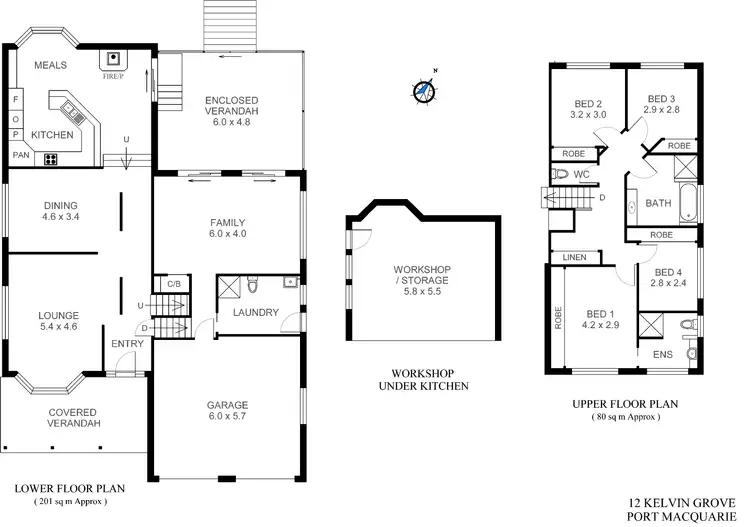 Floorplan of Homely house listing, 12 Kelvin Grove, Port Macquarie NSW 2444
