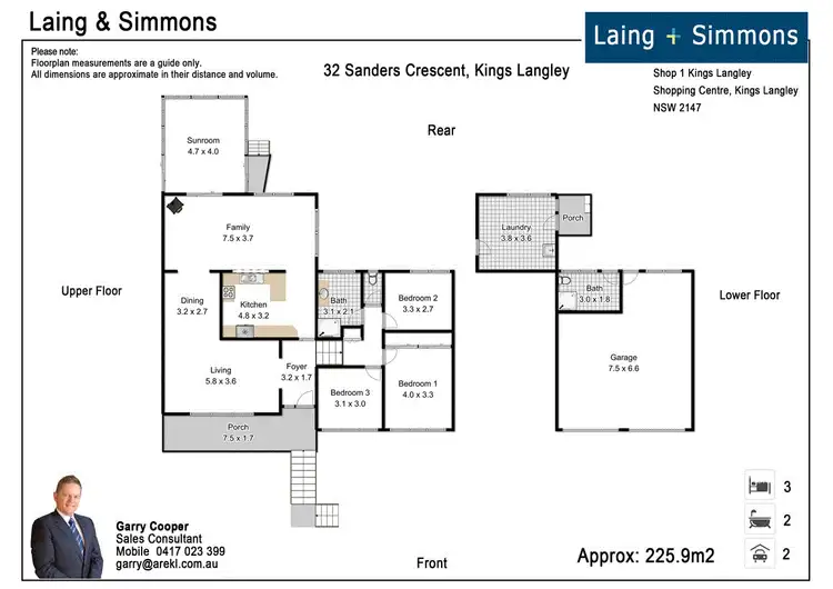Floorplan of Homely house listing, 32 Sanders Cres, Kings Langley NSW 2147