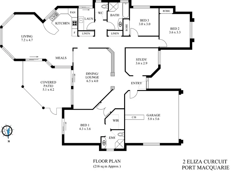 Floorplan of Homely house listing, 2 Eliza Circuit, Port Macquarie NSW 2444