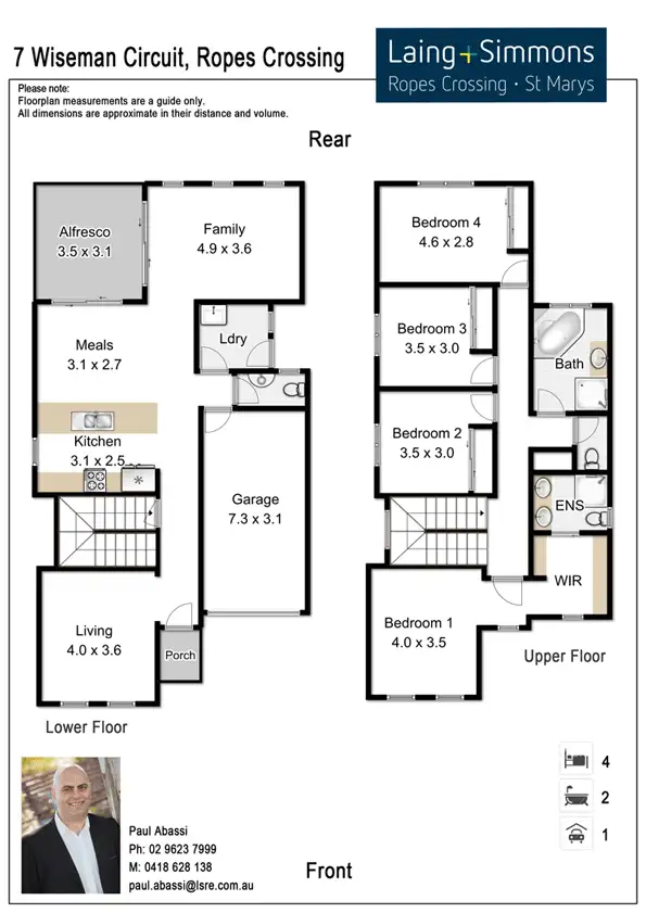 Floorplan of Homely house listing, 7 Wiseman Circuit, Ropes Crossing NSW 2760