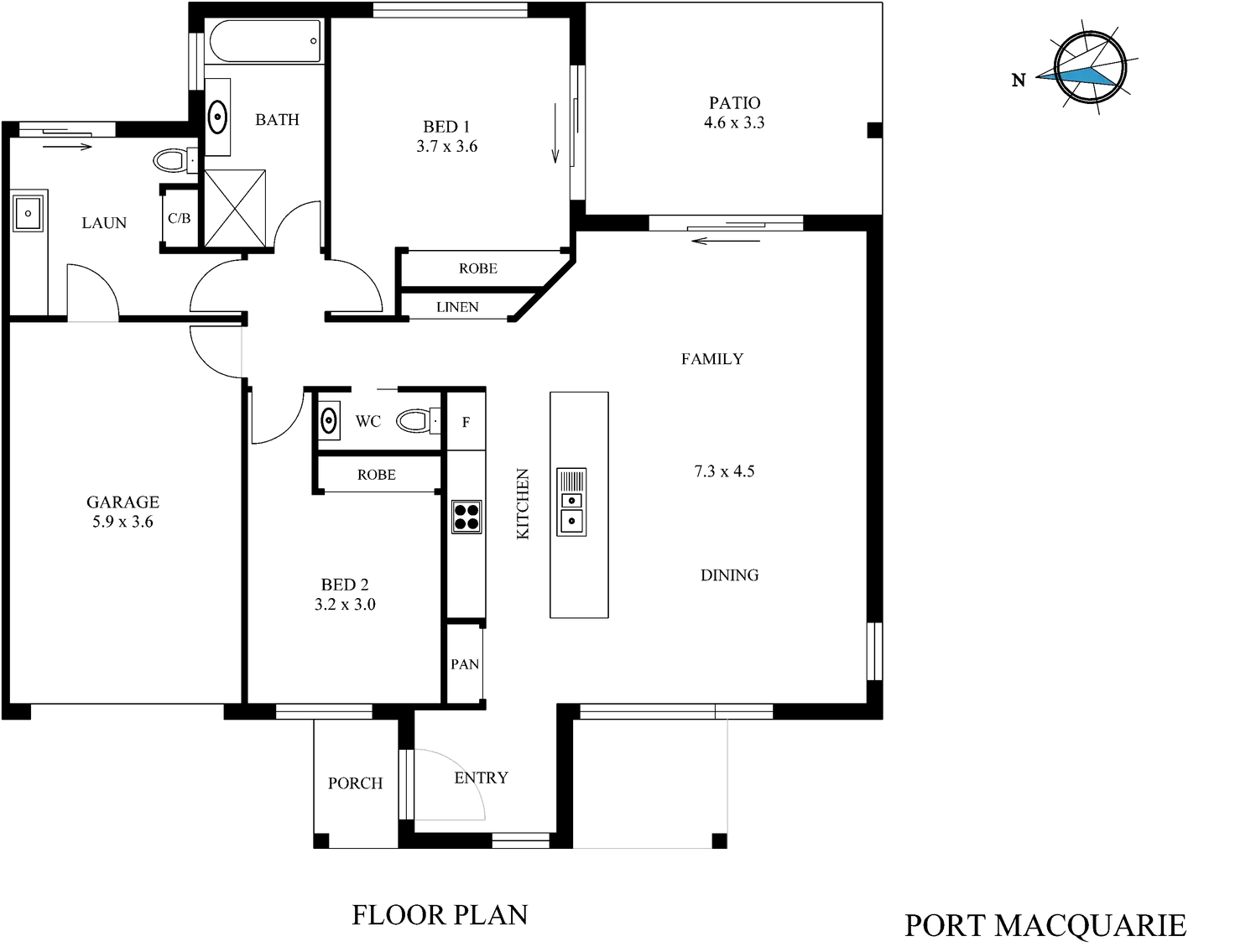 Floorplan of Homely villa listing, 5/2a Toorak Court, Port Macquarie NSW 2444