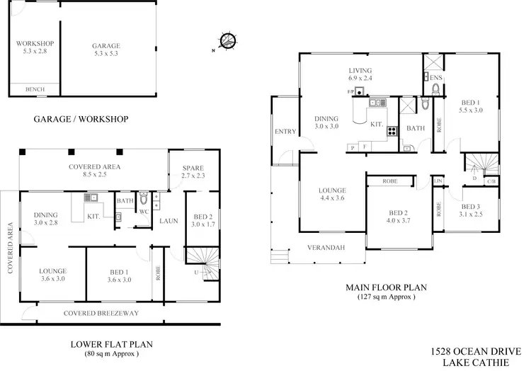 Floorplan of Homely house listing, 1528 Ocean Drive, Lake Cathie NSW 2445