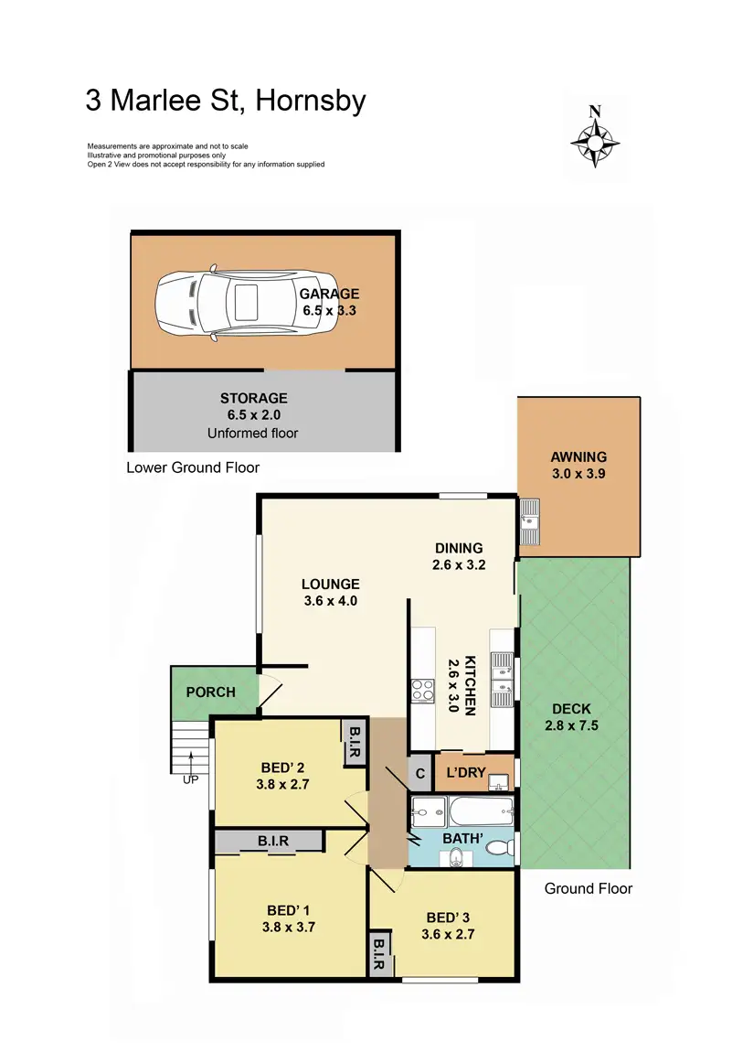 Floorplan of Homely house listing, 3 Marlee Street, Hornsby NSW 2077