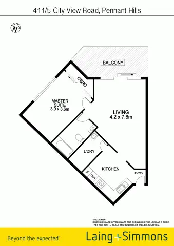 Floorplan of Homely apartment listing, 411/5 City View Road, Pennant Hills NSW 2120