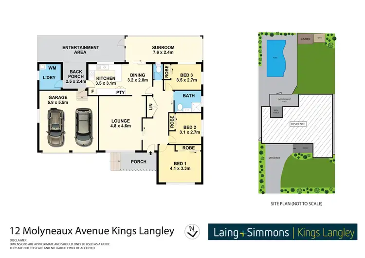 Floorplan of Homely house listing, 12 Molyneaux Avenue, Kings Langley NSW 2147