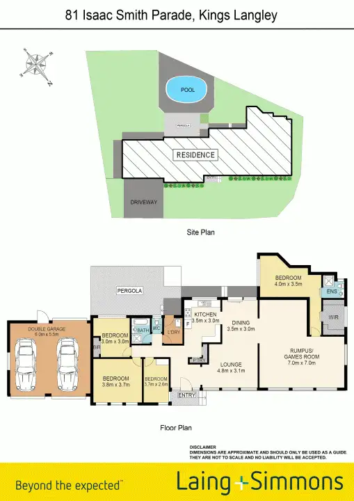 Floorplan of Homely house listing, 81 Isaac Smith Parade, Kings Langley NSW 2147
