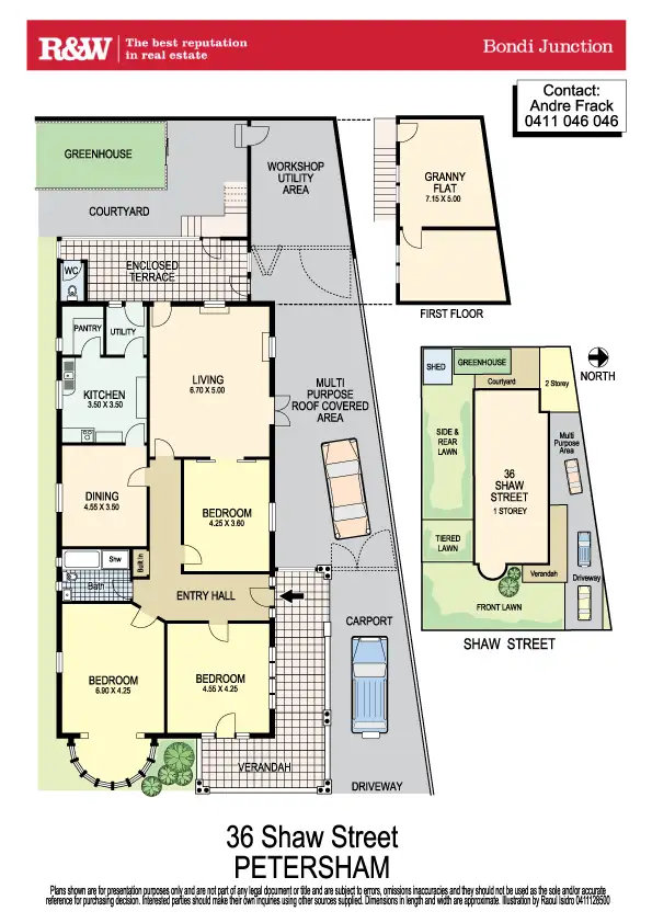 Floorplan of Homely house listing, 36 Shaw Street, Petersham NSW 2049