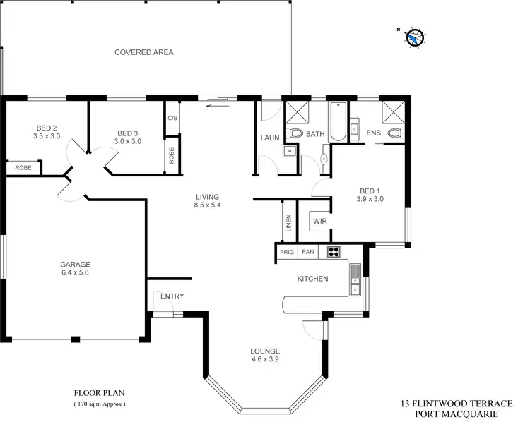 Floorplan of Homely house listing, 13 Flintwood Terrace, Port Macquarie NSW 2444