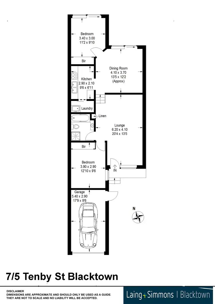 Floorplan of Homely townhouse listing, 7/5 Tenby Street, Blacktown NSW 2148