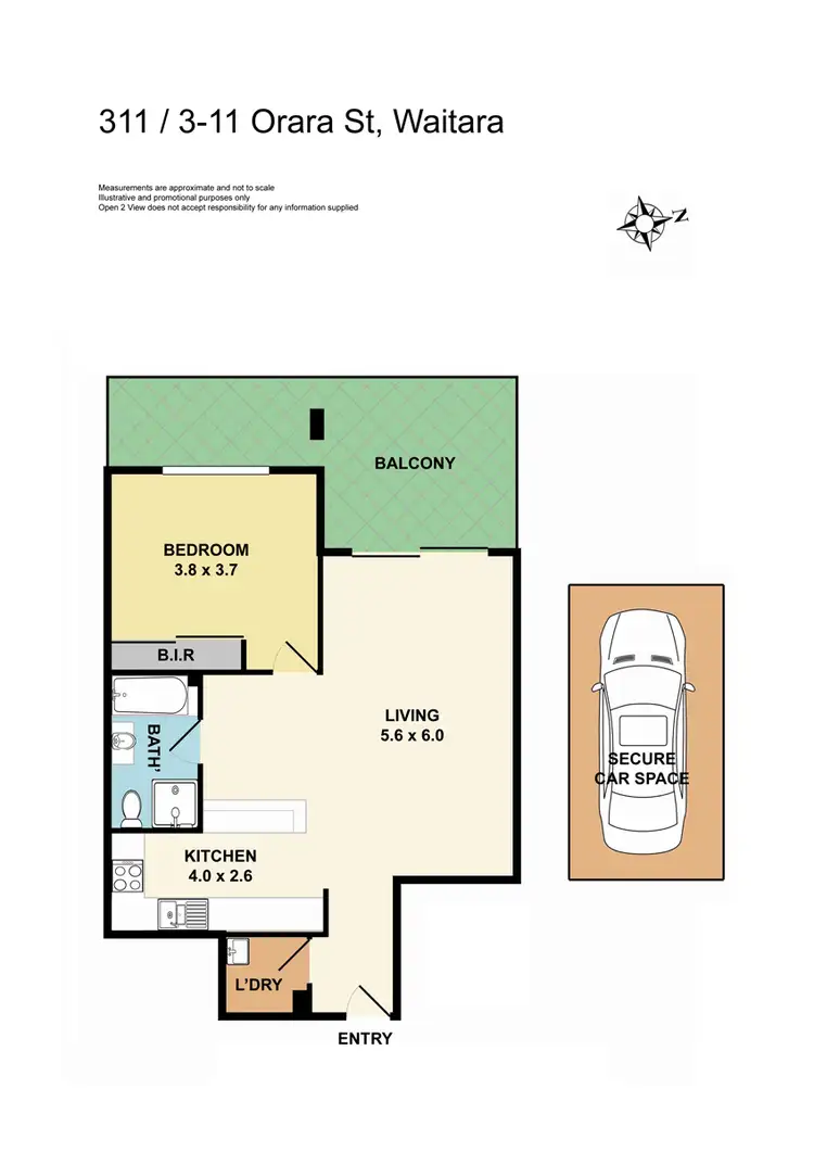 Floorplan of Homely unit listing, 311/3-11 Orara Street, Waitara NSW 2077