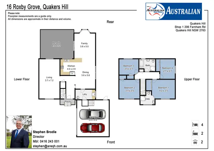 Floorplan of Homely house listing, 16 Roxby Grove, Quakers Hill NSW 2763