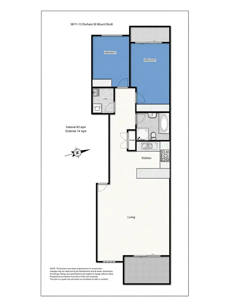 Floorplan of Homely unit listing, 38/11-13 Durham Street, Mount Druitt NSW 2770