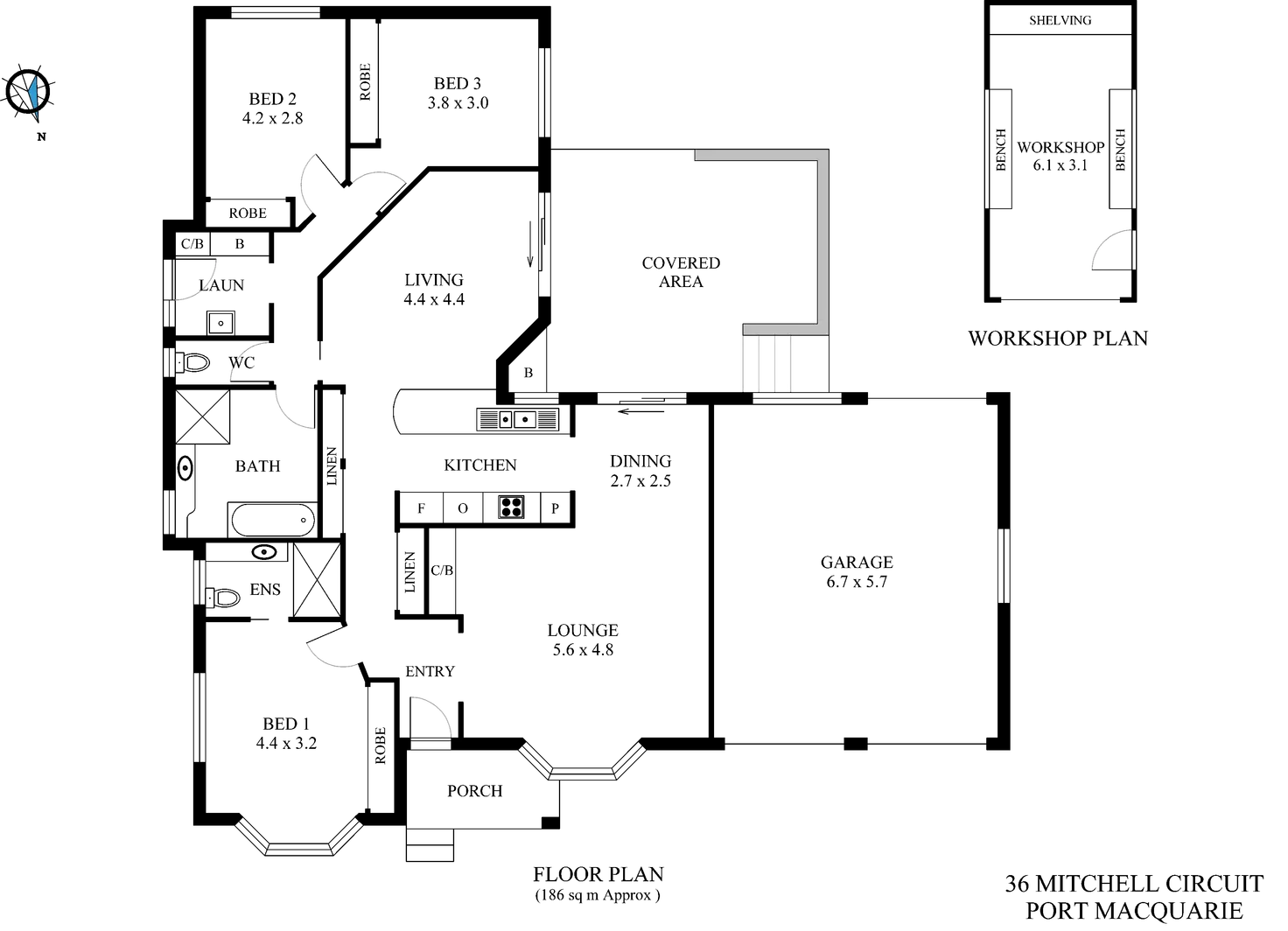 Floorplan of Homely house listing, 36 Mitchell Circuit, Port Macquarie NSW 2444
