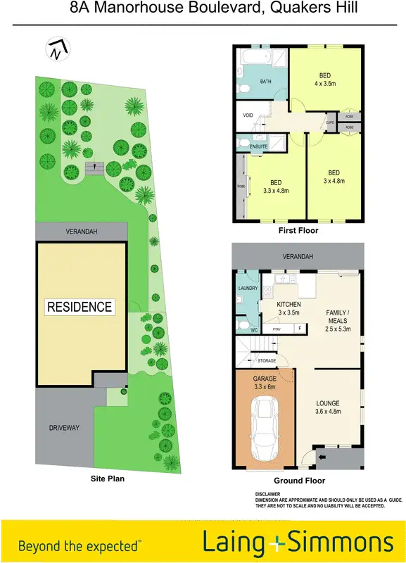 Floorplan of Homely house listing, 8a Manorhouse Boulevard, Quakers Hill NSW 2763