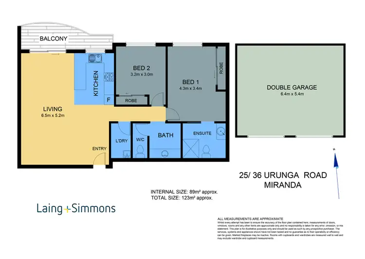 Floorplan of Homely apartment listing, 25/32-36 Urunga Parade, Miranda NSW 2228