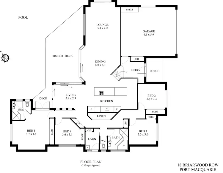Floorplan of Homely house listing, 18 Briarwood Row, Port Macquarie NSW 2444
