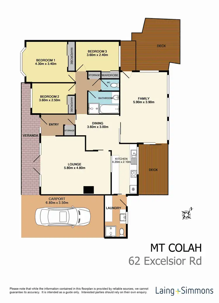 Floorplan of Homely house listing, 62 Excelsior Road, Mount Colah NSW 2079