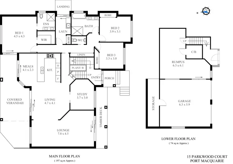 Floorplan of Homely house listing, 15 Parkwood Court, Port Macquarie NSW 2444