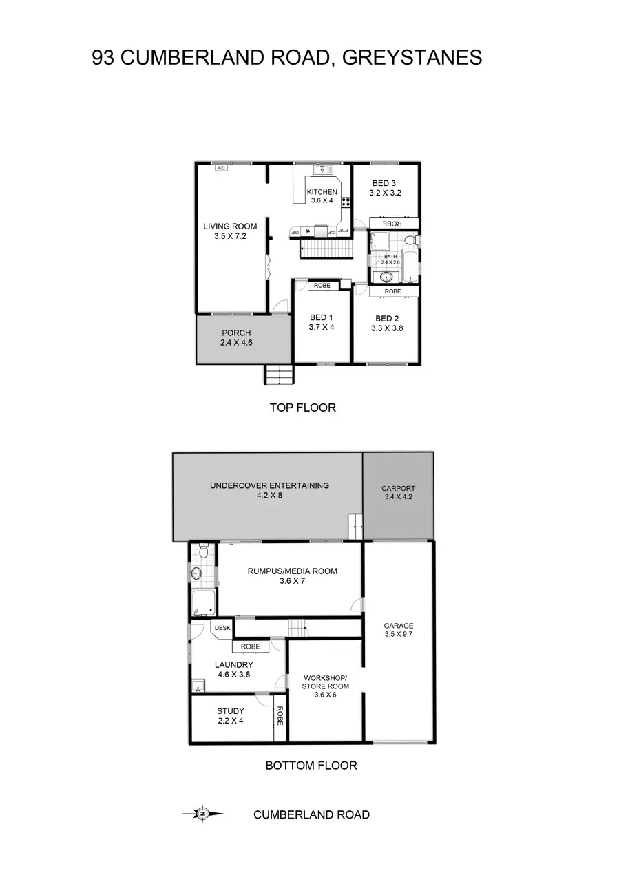Floorplan of Homely house listing, 93 Cumberland Road, Greystanes NSW 2145