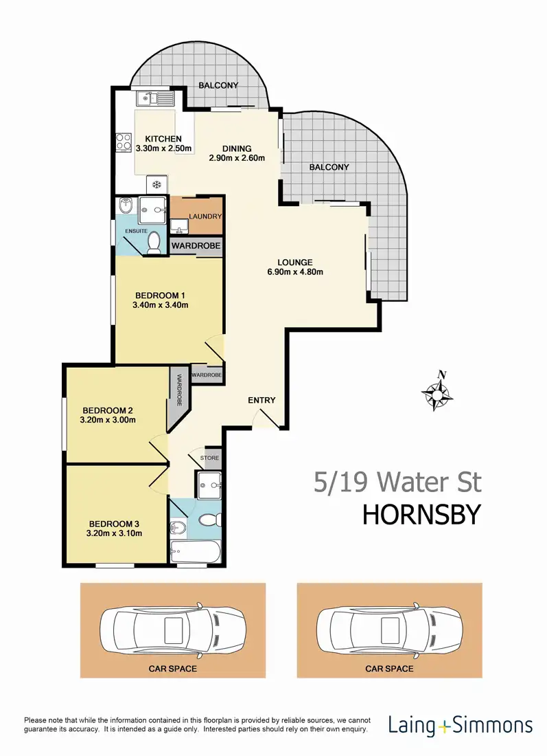 Floorplan of Homely unit listing, 5/19 Water Street, Hornsby NSW 2077