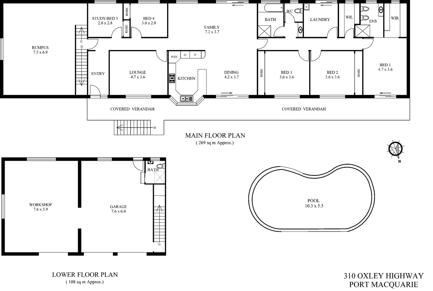 Floorplan of Homely house listing, 310 Oxley Highway, Port Macquarie NSW 2444